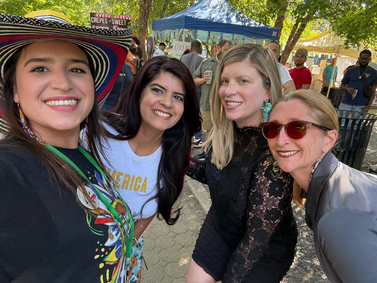 Friends enjoying a festival day together